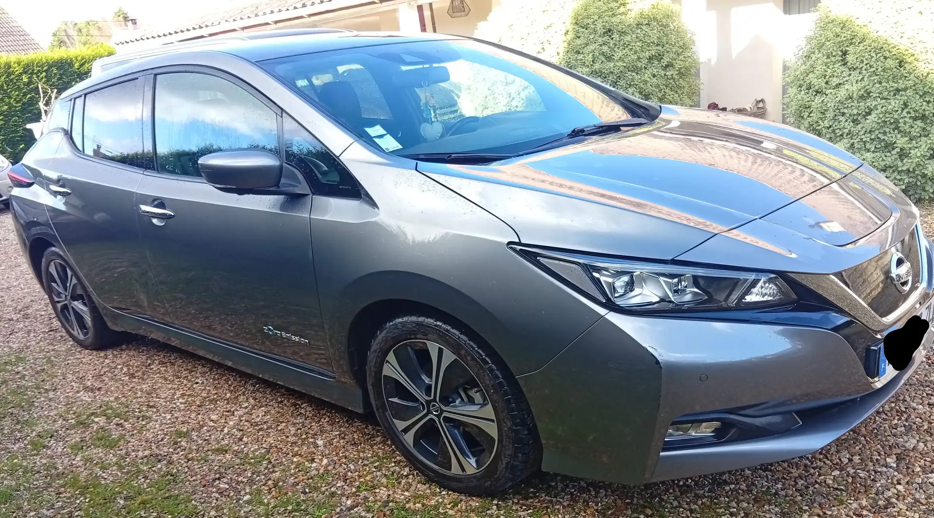 Nissan Leaf Leaf Electrique 40kWh Tekna Gris - 2