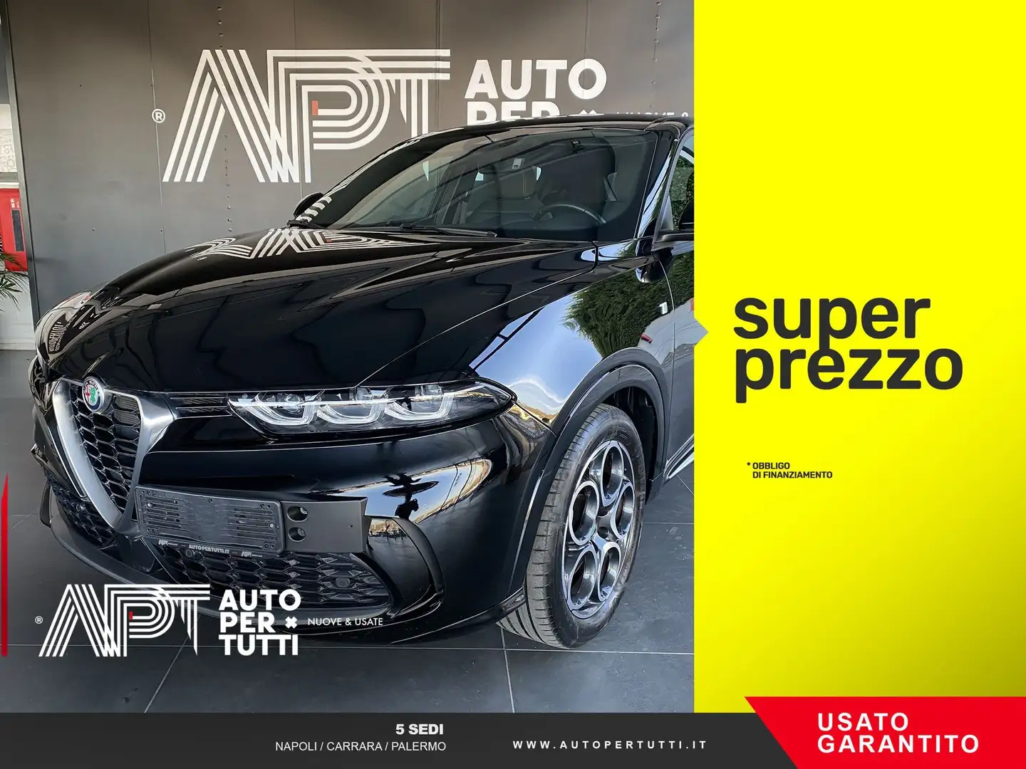 Alfa Romeo Tonale Tonale 1.5 hybrid Ti 160cv tct7 Zwart - 1