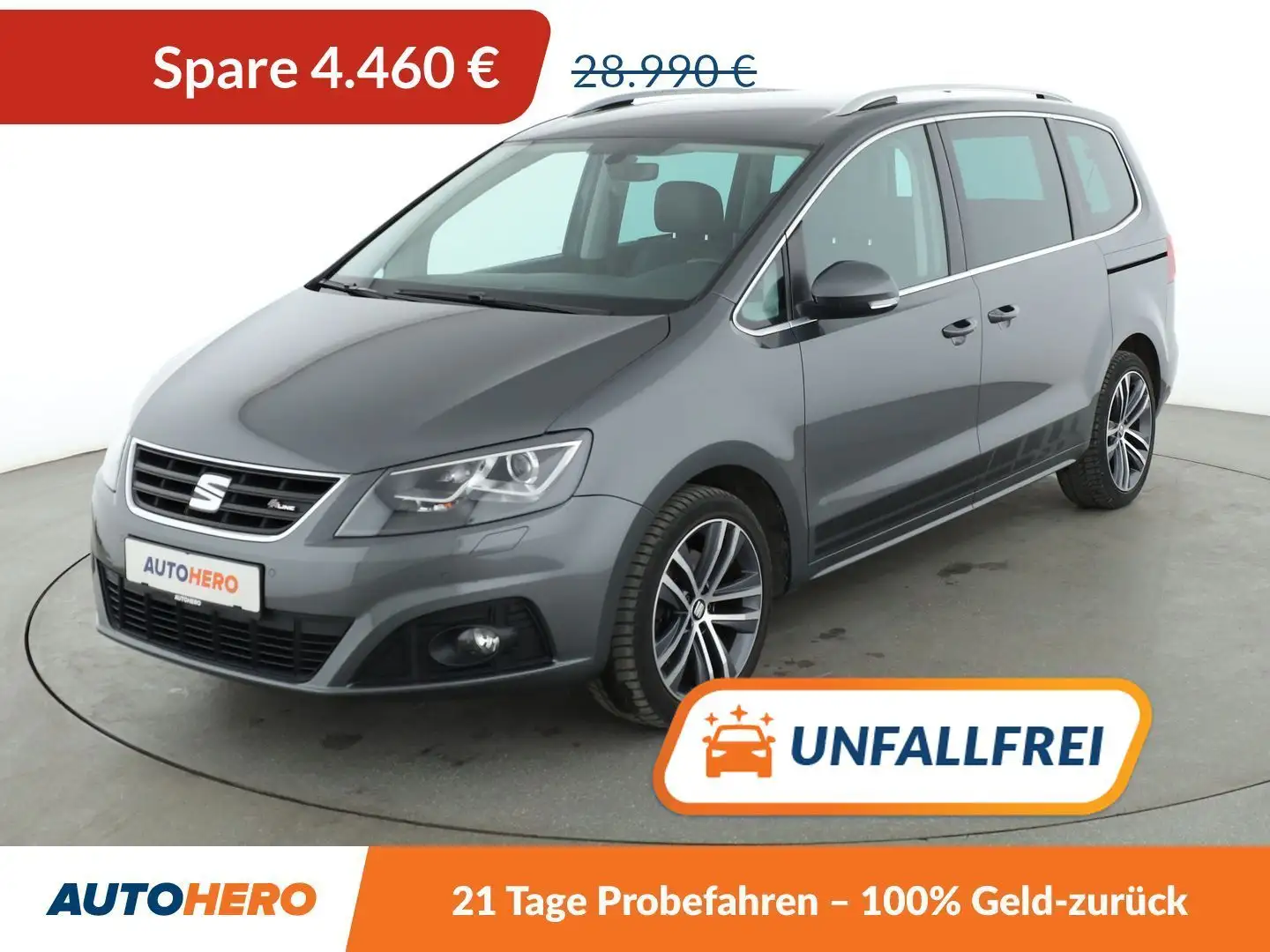 SEAT Alhambra 2.0 TDI FR-Line Allrad Aut.*XENON*TEMPO* Grau - 1
