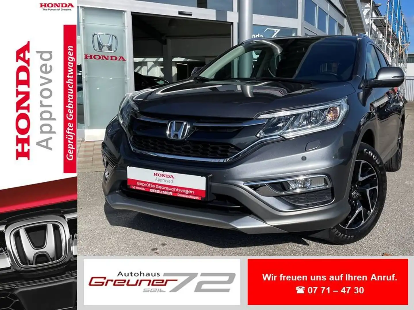 Honda CR-V CR-V 2.0i-VTEC 4WD Elegance * AHK * Navi * Grau - 1