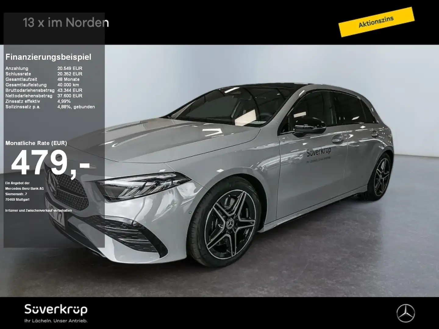 Mercedes-Benz A 250 4M AMG NIGHT SPUR PANO AHK KAMERA PDC SHZ Gri - 1