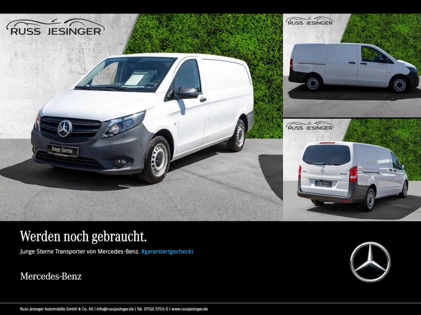 Mercedes-Benz Vito 114 CDI Kasten Lang *9G*Navi*Kamera*Klima Blanc - 1