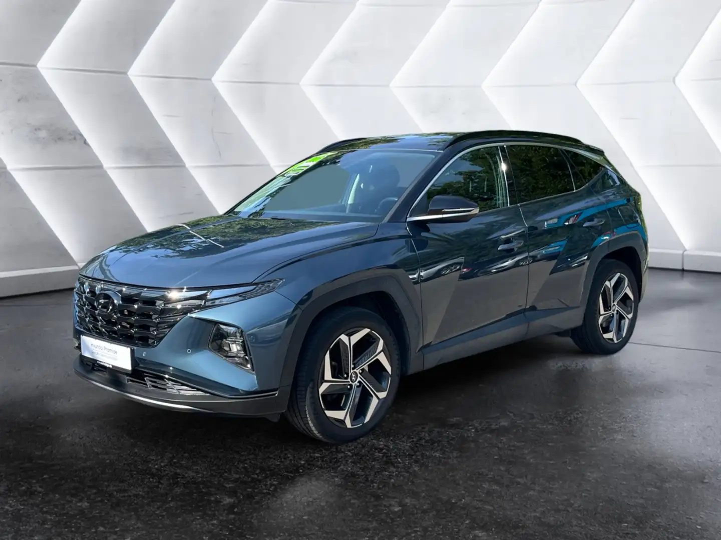 Hyundai TUCSON 1.6 T-GDI Trend AHK 2xKlima ACC AUT LM Nero - 2