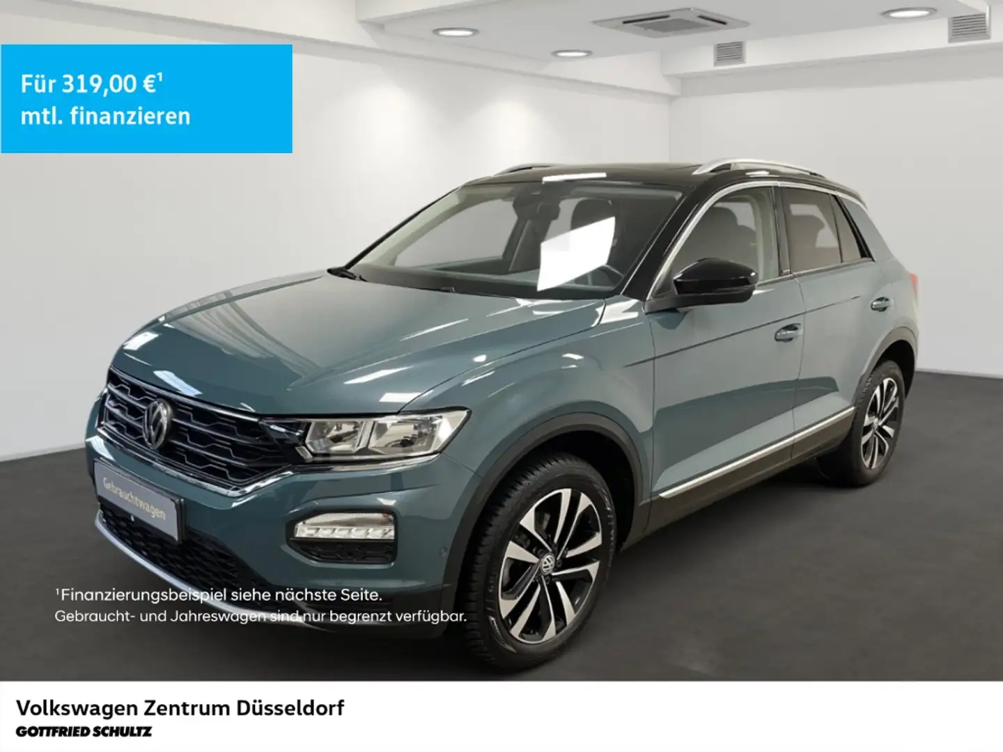 Volkswagen T-Roc Style 1.6 TDI Panoramadach Navigation Blau - 1