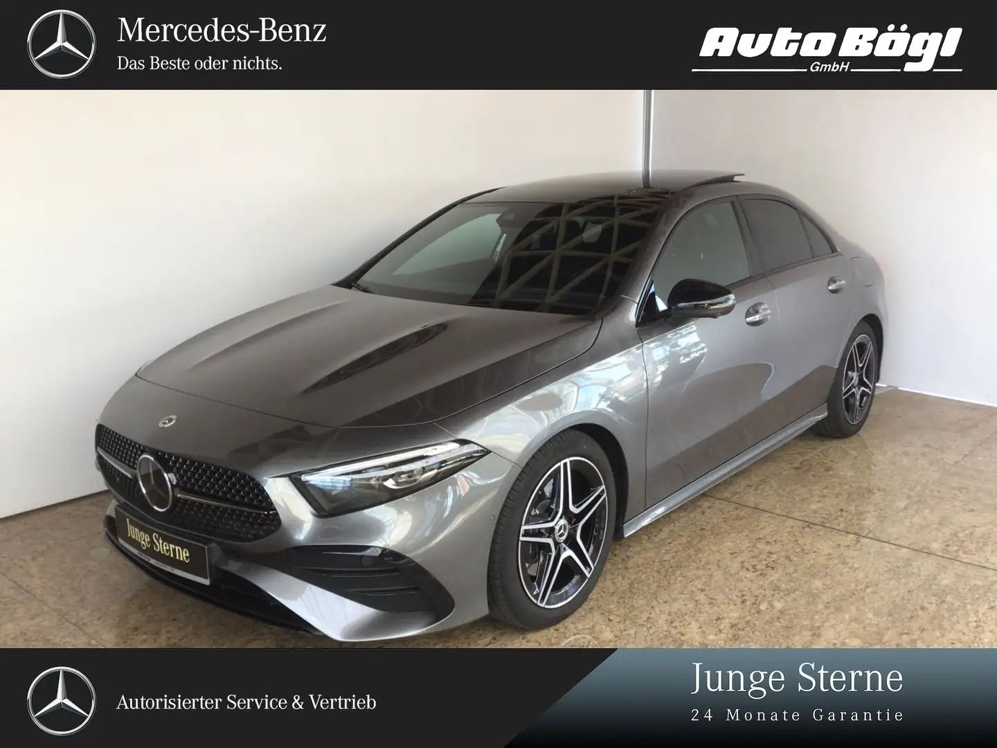 Mercedes-Benz A 220 A 220 4MATIC Limo AMG Line/Pano/Night/Fahrassist Grau - 1