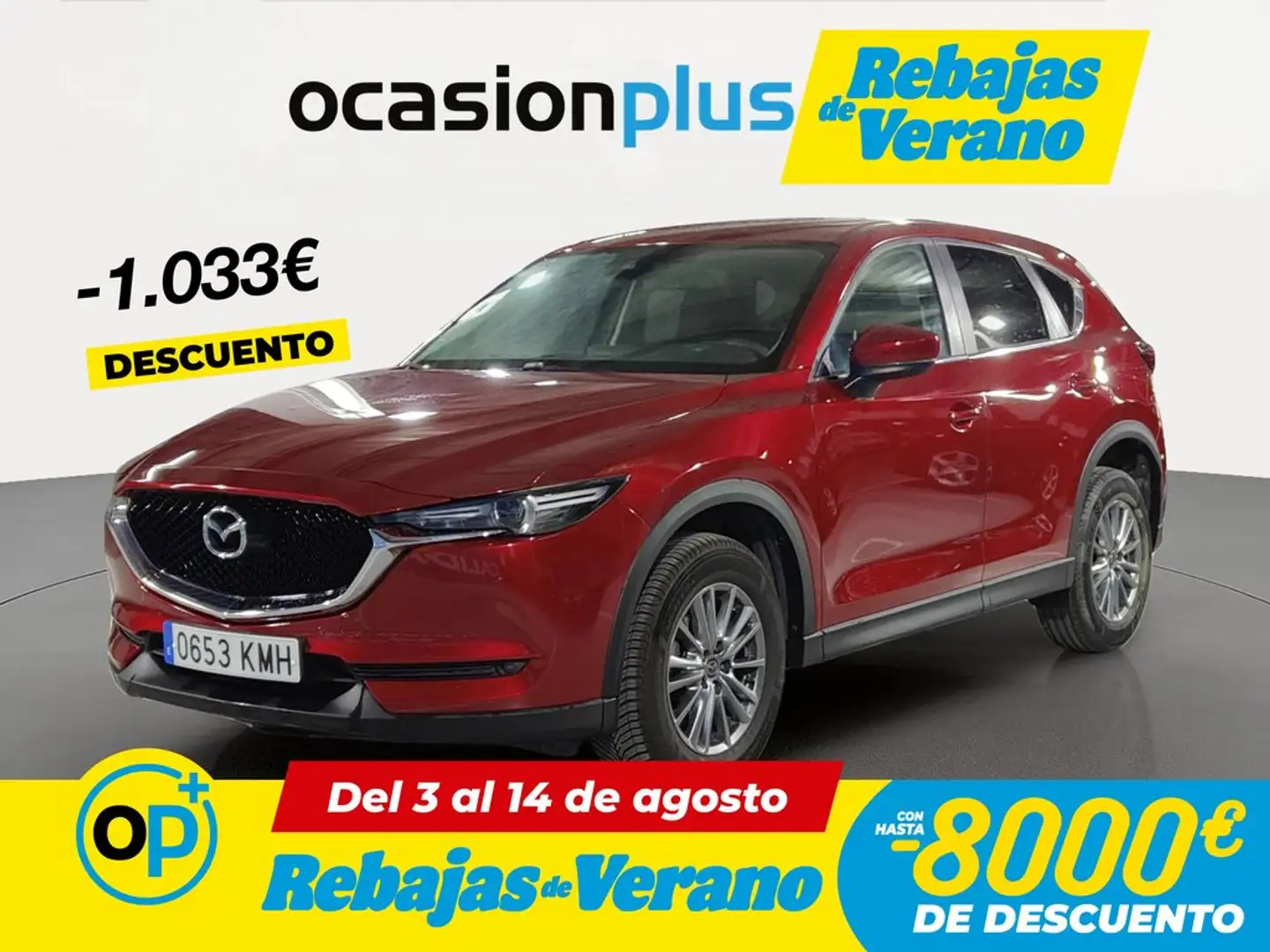 Mazda CX-5 2.2D Evolution 2WD Aut. 110Kw Rojo - 1