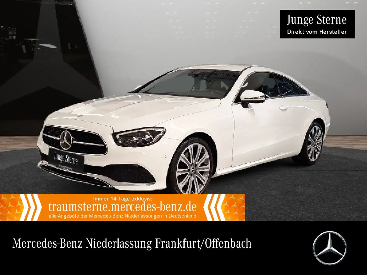 Mercedes-Benz E 200 Coupé AVANTG+LED+BURMESTER+KAMERA+TOTW+9G Blanc - 1