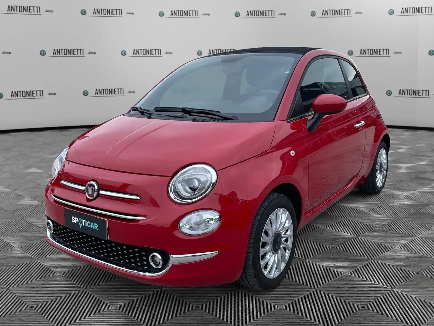 Fiat 500C 1.0 Hybrid Dolcevita Rosso - 1