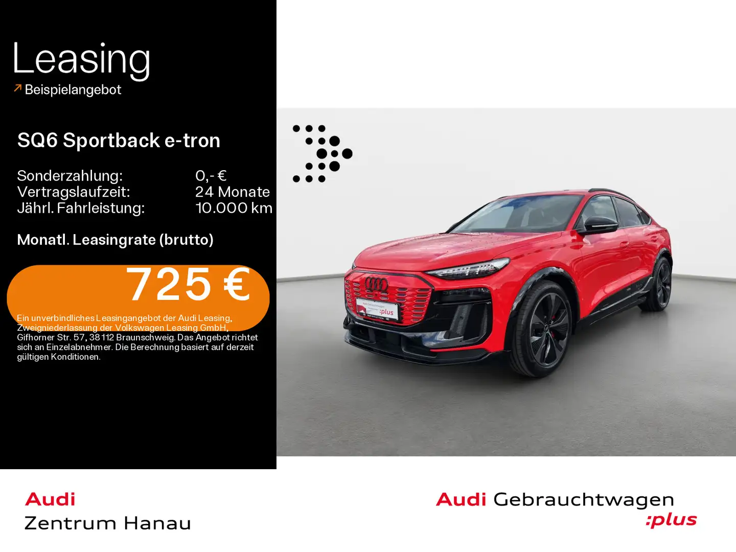 Audi SQ6 e-tron *MATRIX*HUD*AHK*LUFT*PANO*B& Rot - 1