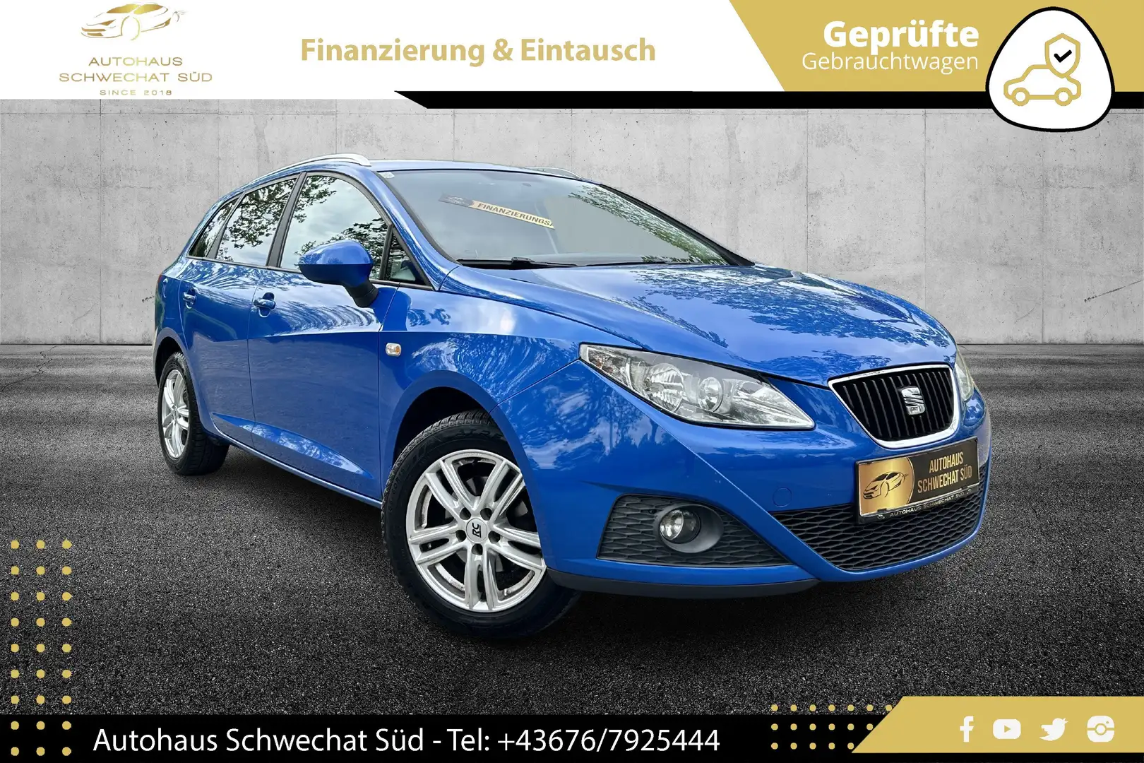 SEAT Ibiza Style 1,2 ST //PICKERL+SERVICE NEU//KLIMA// Blau - 1