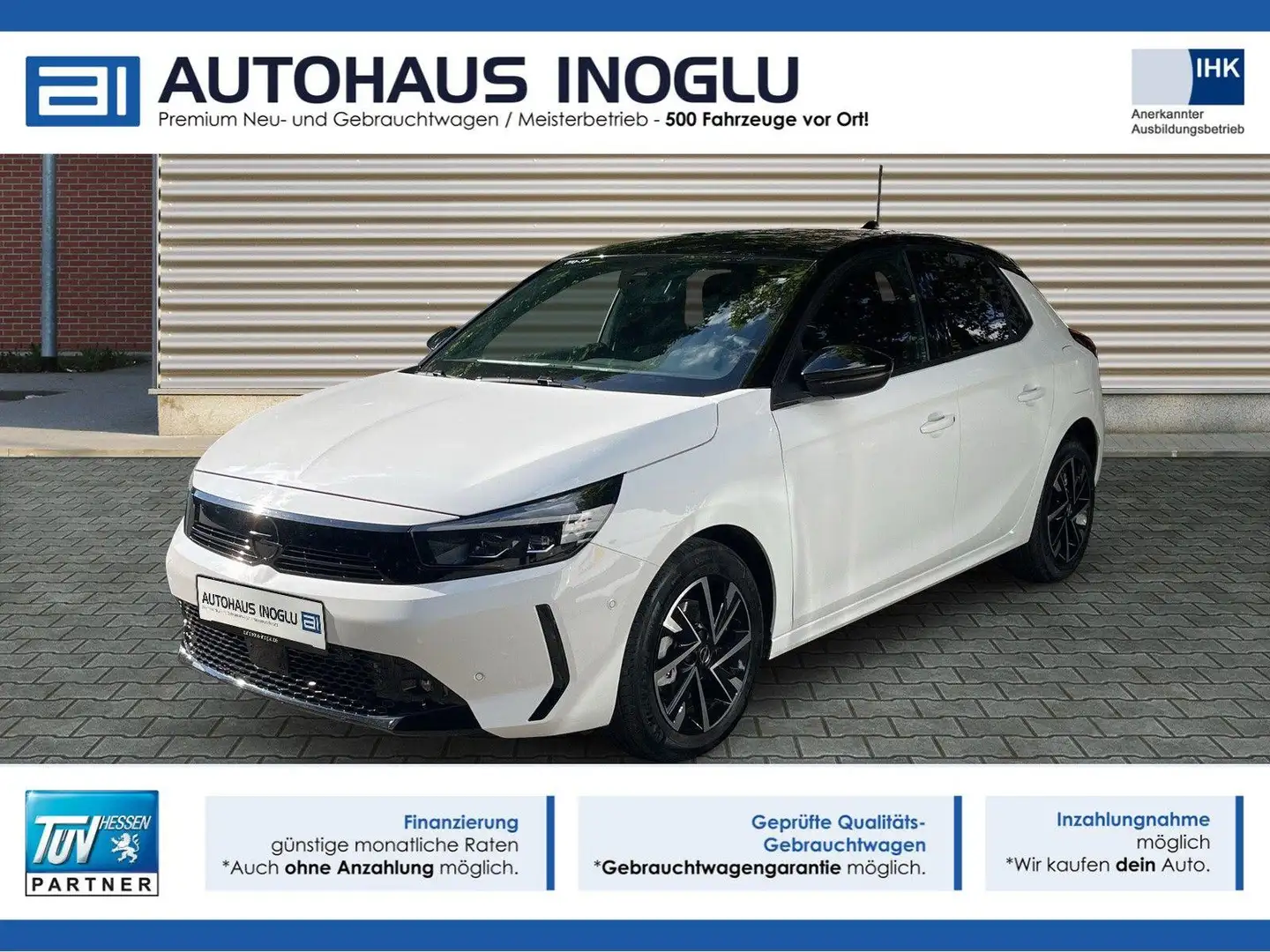 Opel Corsa 1.2 GS Navi Pro+Lenk/SHZ+R-Kam+IntelliLux+ Blanc - 1