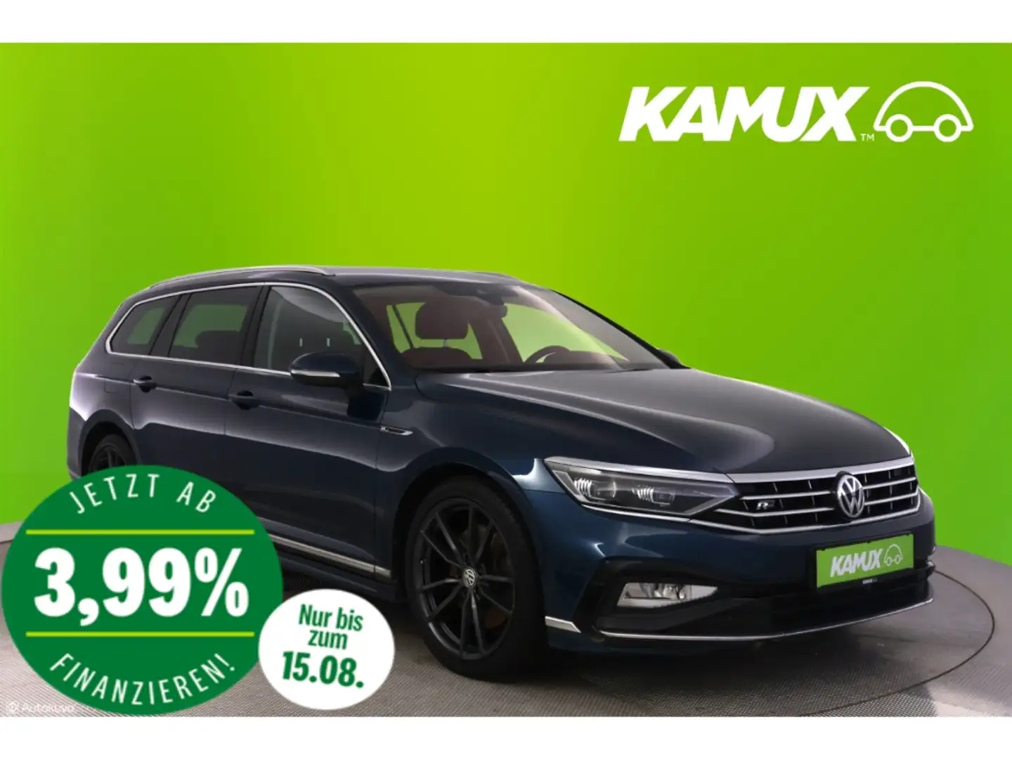 Volkswagen Passat Variant 2.0TDI 4M DSG Elegance+LED+AHK Blau - 1