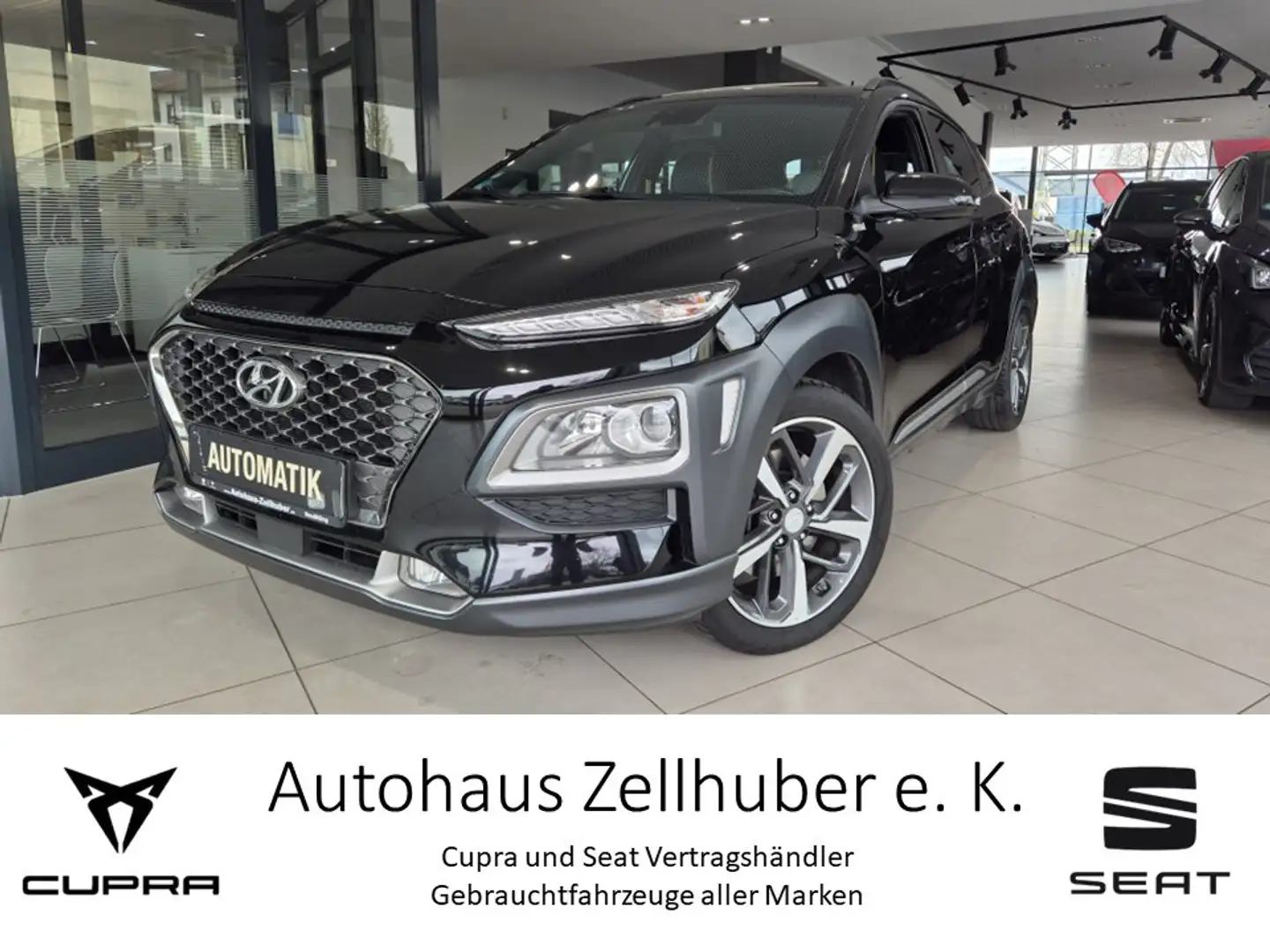 Hyundai KONA 1.6 T-GDI DCT 4WD Style *AHK*Navi*8fach* Noir - 1