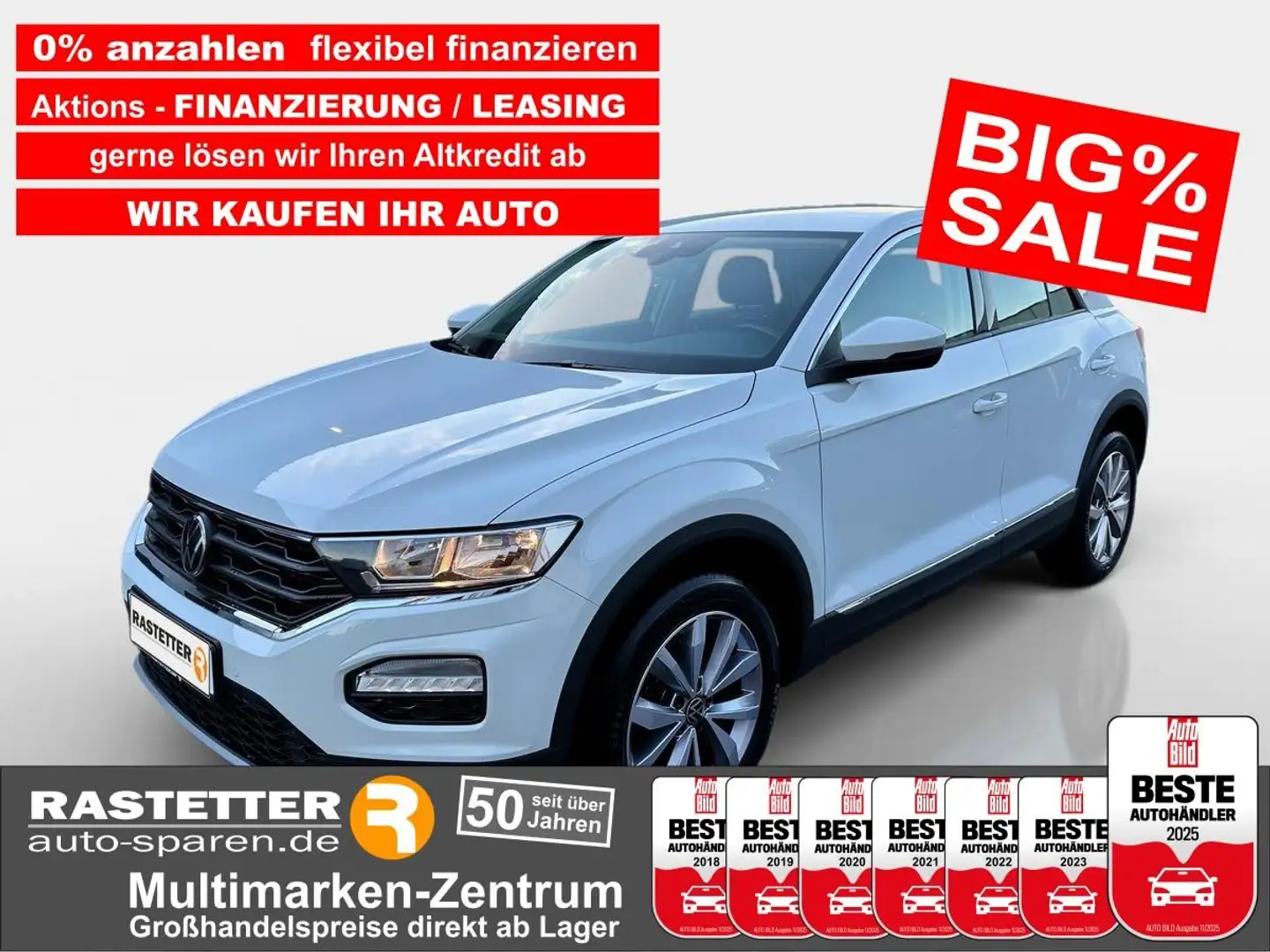 Volkswagen T-Roc TDI DSG Style Navi+ACC+AppConnect+Winter+PDC+Klima Weiß - 1