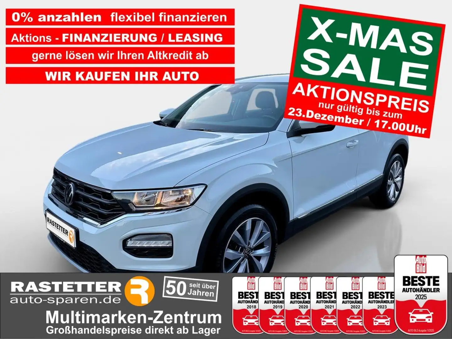 Volkswagen T-Roc TDI DSG Style Navi+ACC+AppConnect+Winter+PDC+Klima Weiß - 1