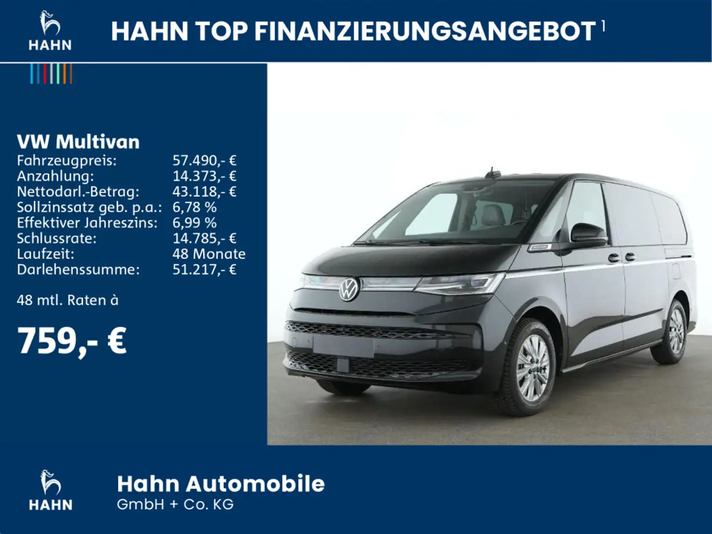 Volkswagen T7 Multivan Style LÜ 2,0TSI 150kW TRAVEL AREAVIEW Schwarz - 2