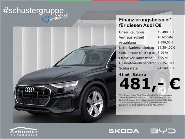 Audi Q8 50TDI quattro*Luftfed 360°Kam Panodach Leder