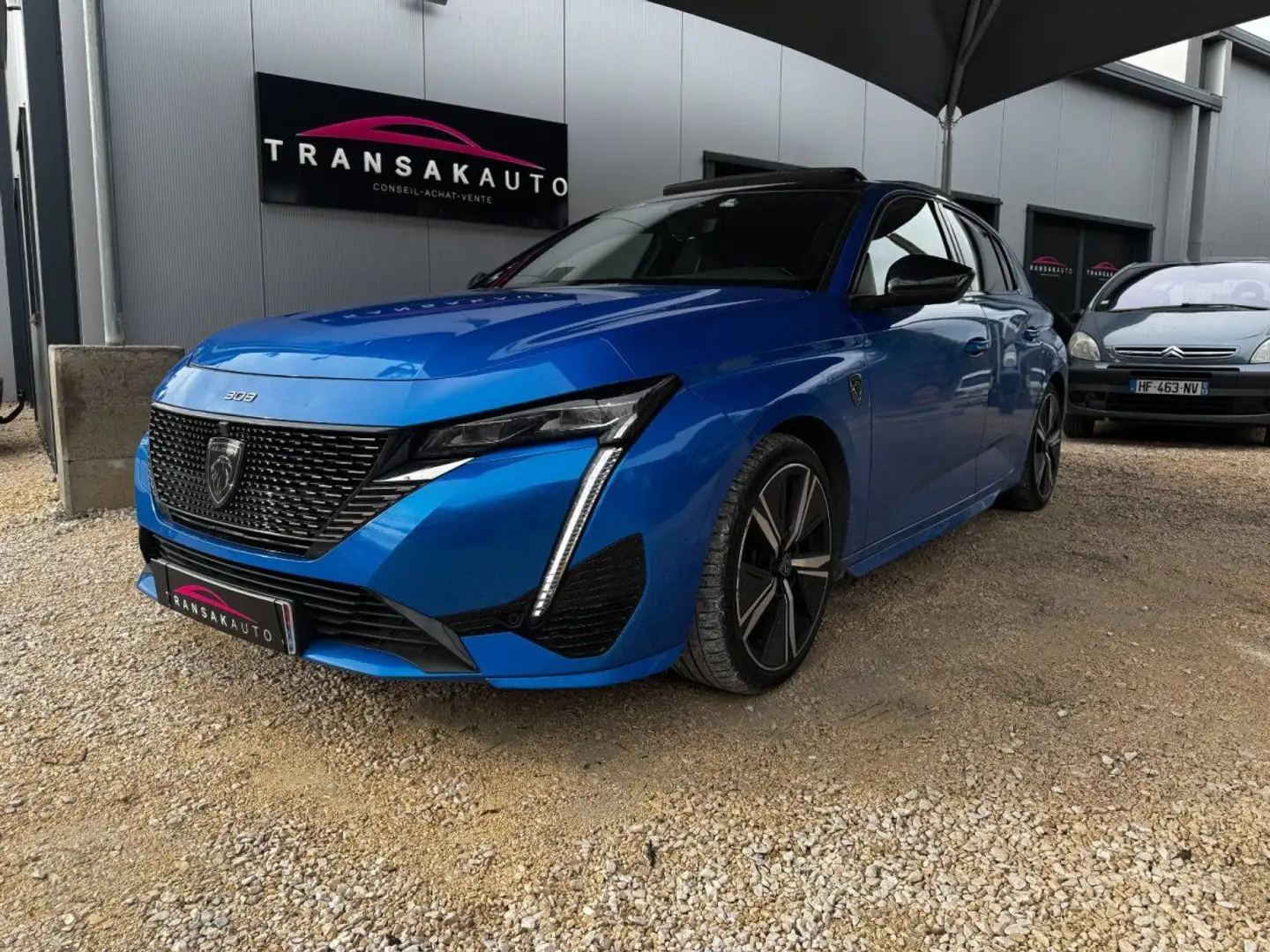 Peugeot 308 PHEV 1,6 THP 225 e EAT8 GT/ Toit ouvrant/CARPLAY/ Suivi constructeur/ Chaine de distribution/ Cable charge type 2 Bleu - 1