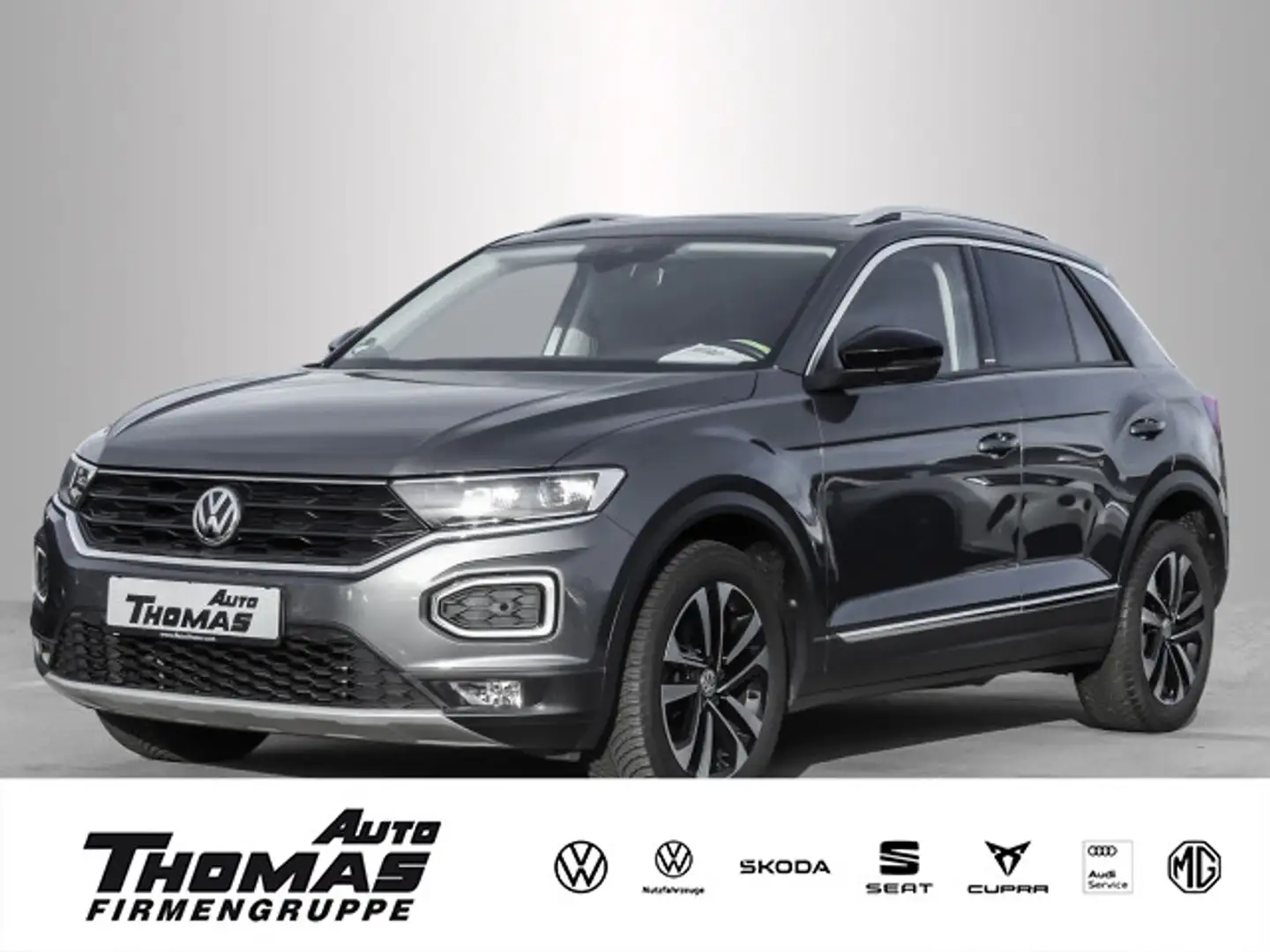 Volkswagen T-Roc United 1.5 TSI LED+PANO+KLIMA+RFK+ACC Grijs - 1