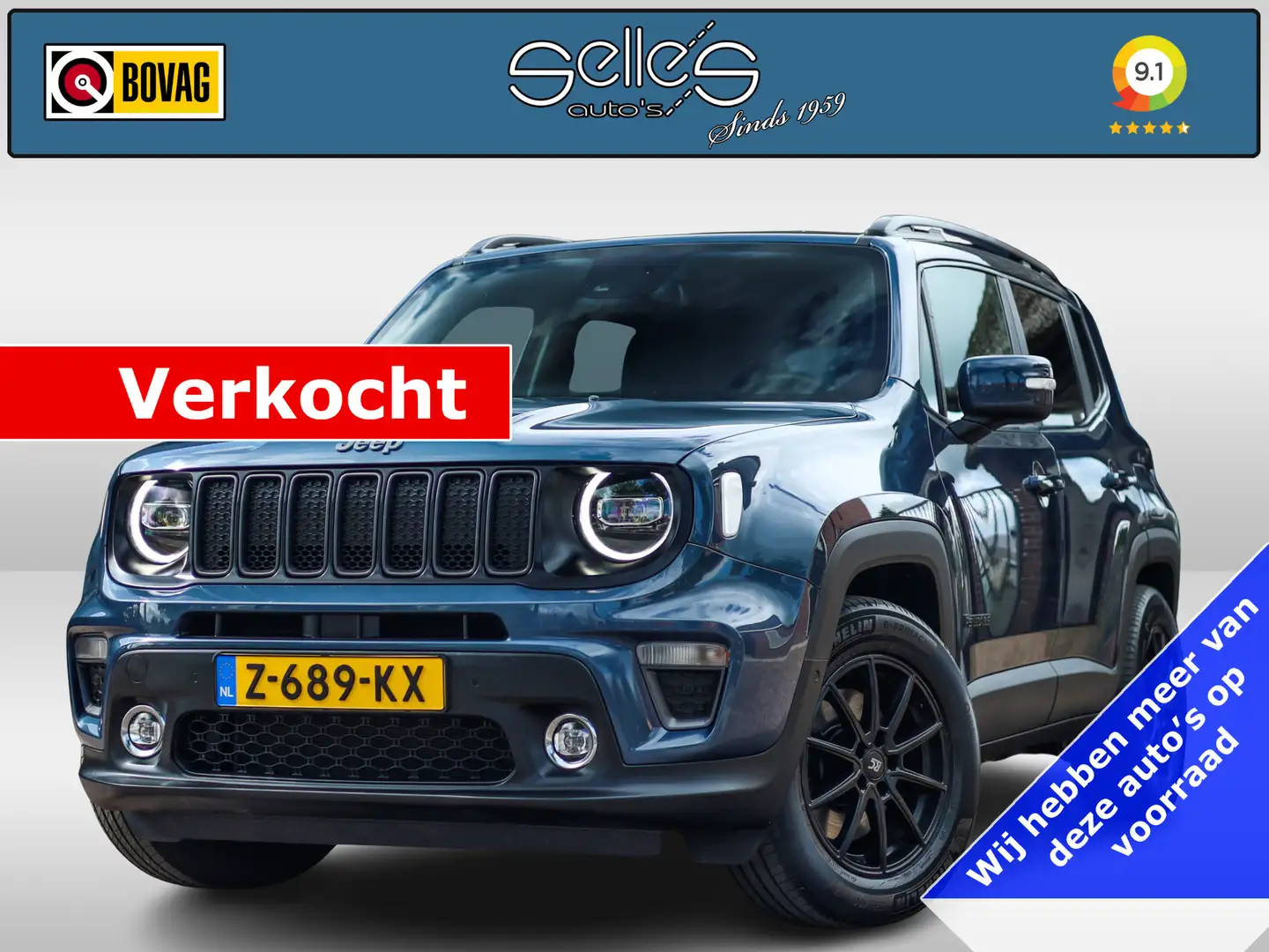 Jeep Renegade 4xe 240 Plug-in Hybrid Electric S Stoel-/stuur ver Bleu - 1