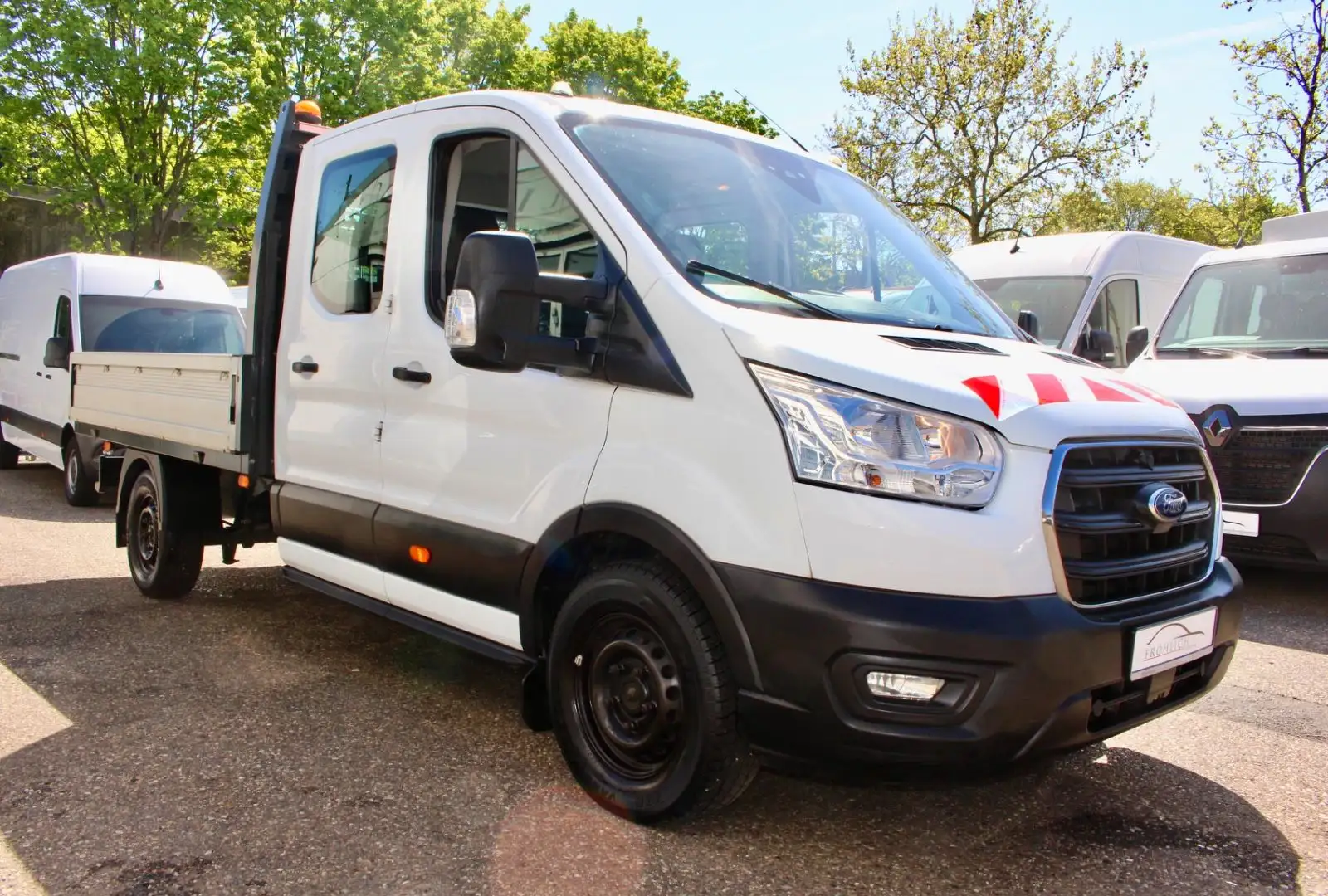 Ford Transit Pritsche 350 L3 DoKa TREND ACC·CAM·AHK Blanc - 1