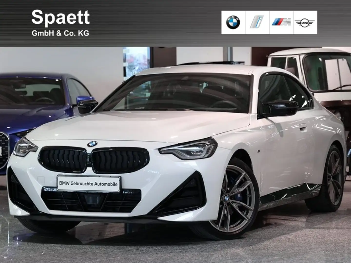 BMW 240 M240i xDrive 19Zoll LKHZ DrivAss ACC RFK Adp.Fahrw Weiß - 1