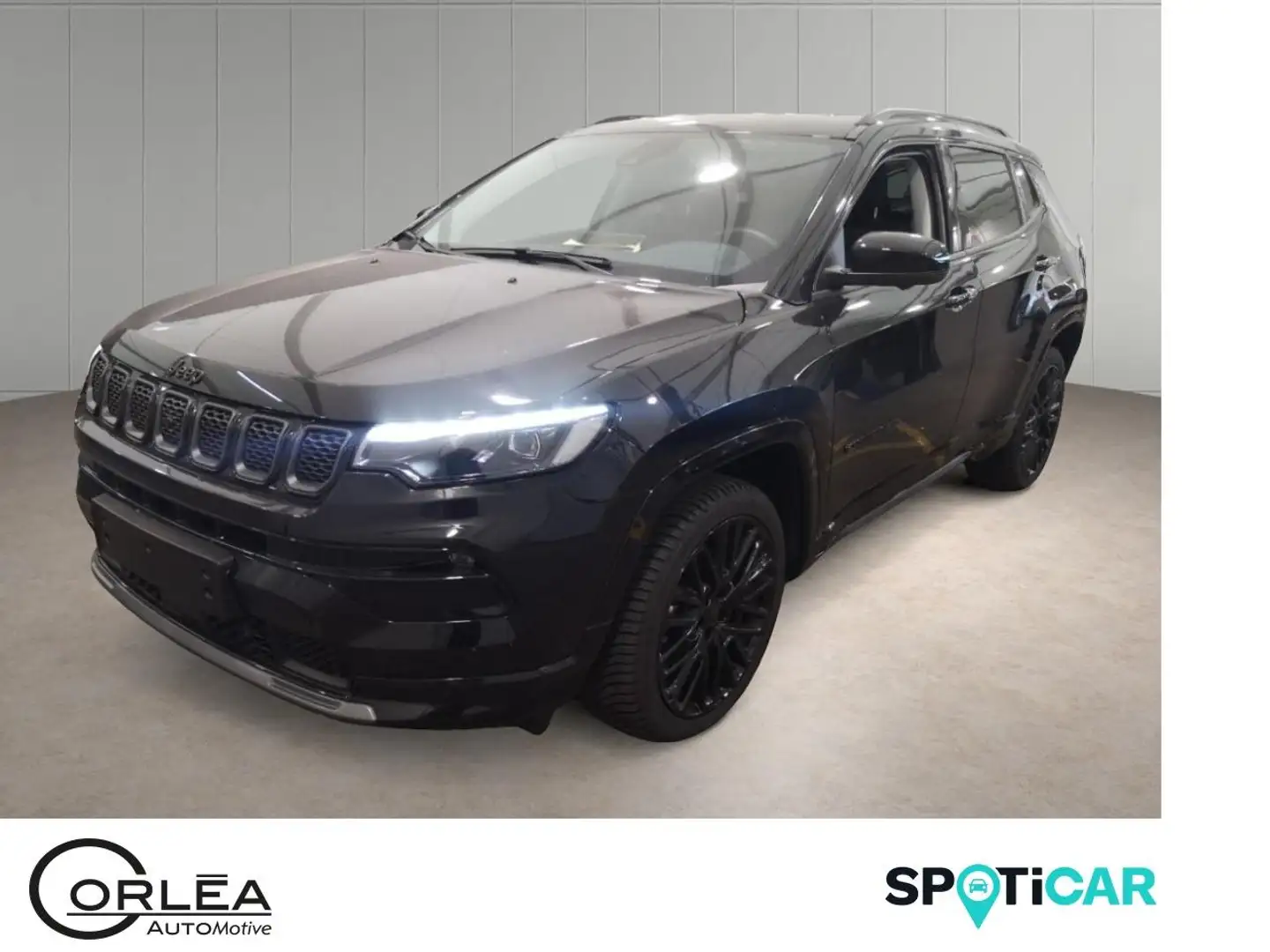 Jeep Compass Compass S 1.5 Leder Navi Keyless ACC Noir - 1