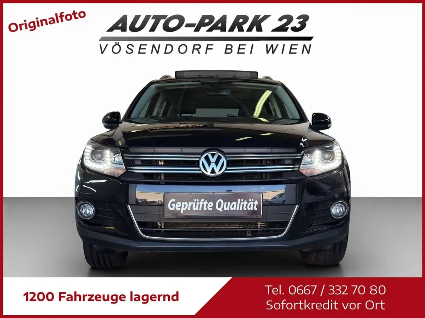 Volkswagen Tiguan 2.0 TDI *140PS*4M*SKY**NUR125.000KM*MOD2013 Schwarz - 2