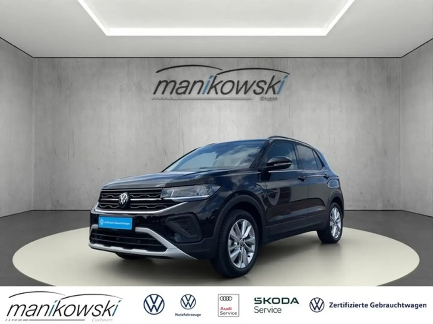 Volkswagen T-Cross 1.0TSI *Goal*DigitalC+BT+LED+RFK+PDC+ACC+Stzhzg+GJ Schwarz - 1