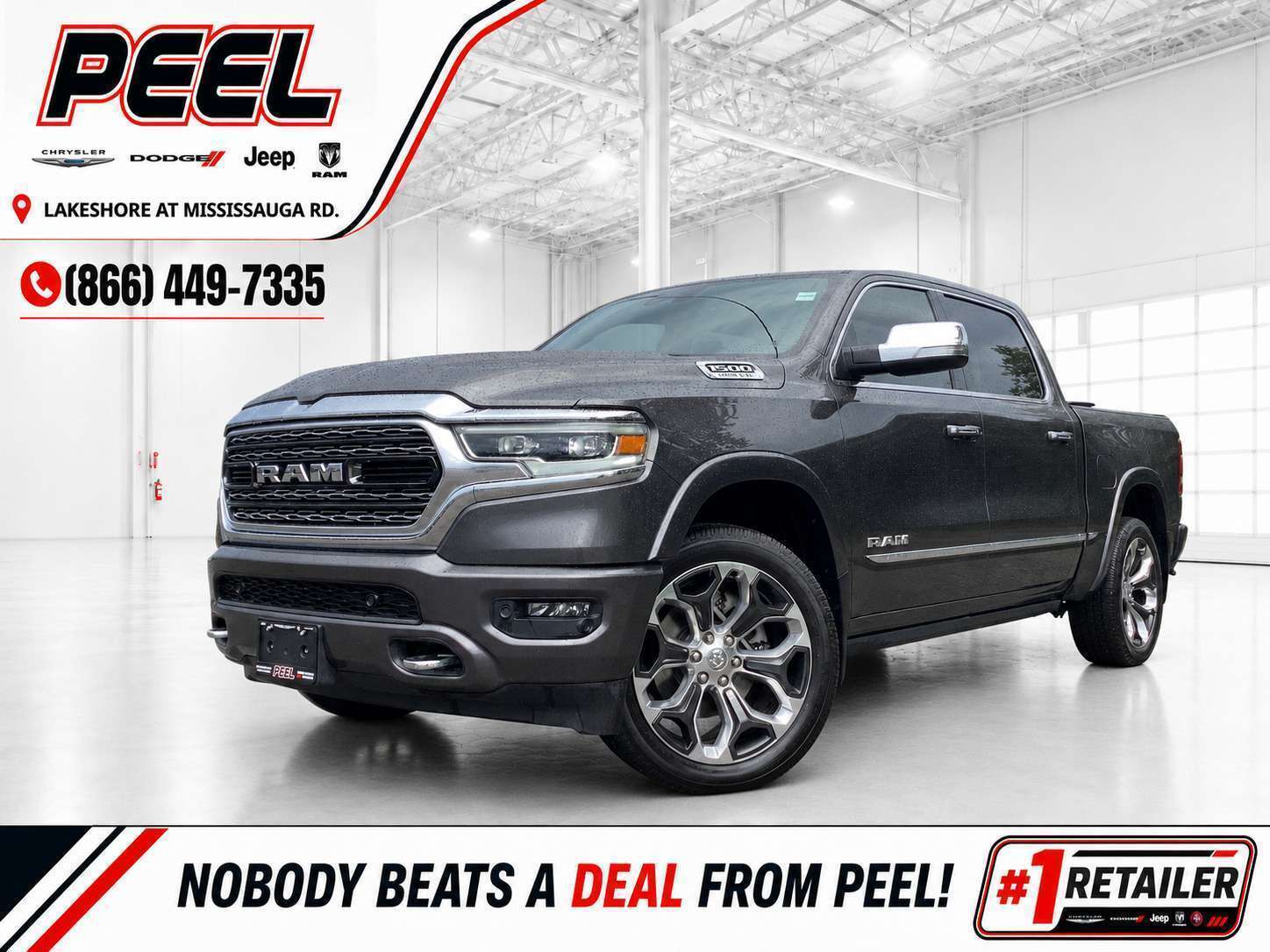 Gray 2022 RAM 1500 Pickup Truck Four-Wheel Drive 8-Speed Automatic