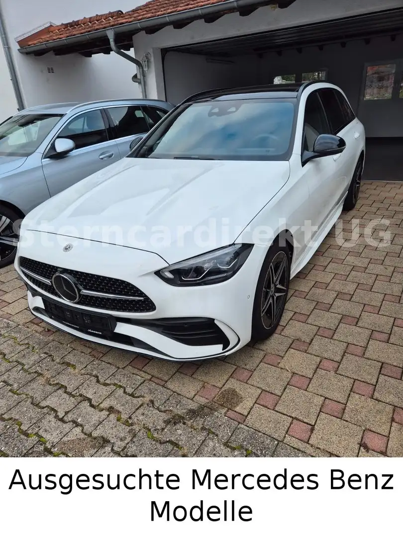 Mercedes-Benz C 300 e T AMG NIGHT PANO DISTRO 360K Niveaureg Weiß - 2