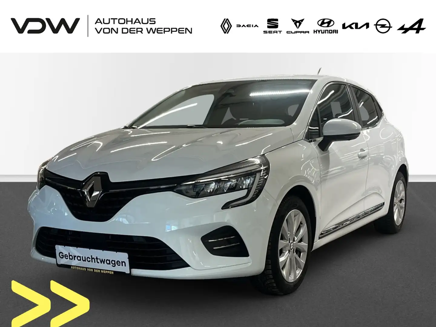 Renault Clio V Intens 360 Kamera, LED, Klima Einparkhilfe Weiß - 1