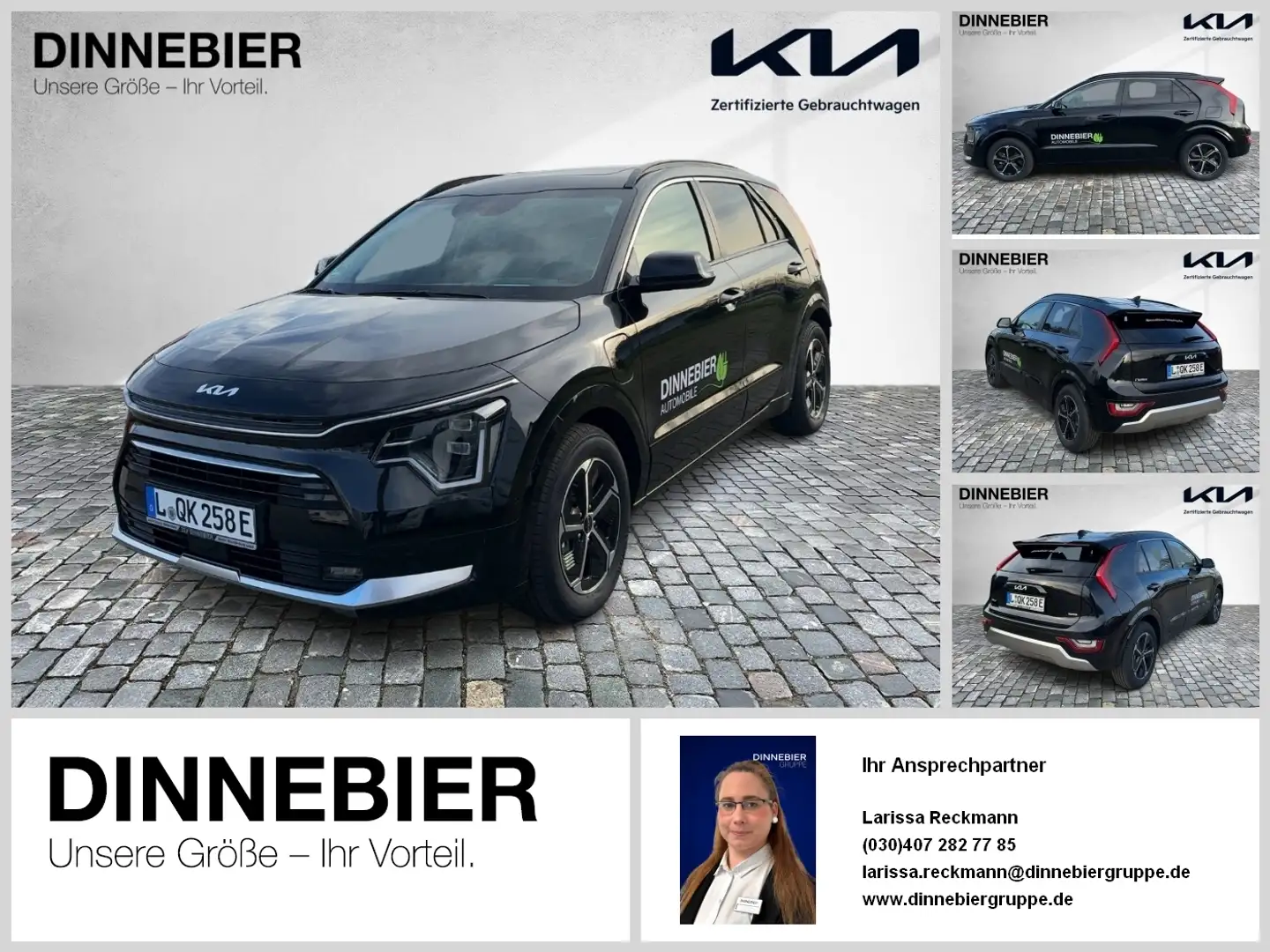 Kia Niro Spirit 1.6 PHEV Glasdach+LED+Kamera+Navi Nero - 1