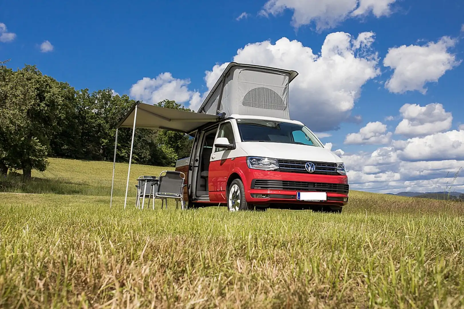 Volkswagen T6 California Ocean 2,0 TDI BMT DSG | Vollausstattung Rot - 2
