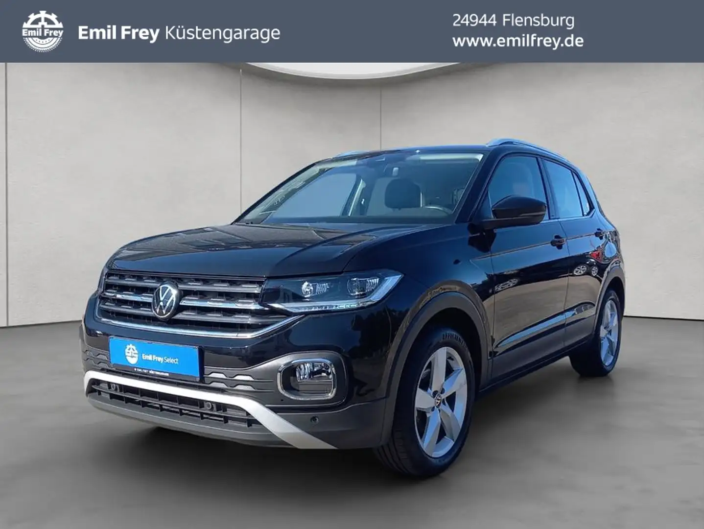 Volkswagen T-Cross 1.0 TSI -Style- DSG LED/ Navi/ SHZ Zwart - 1