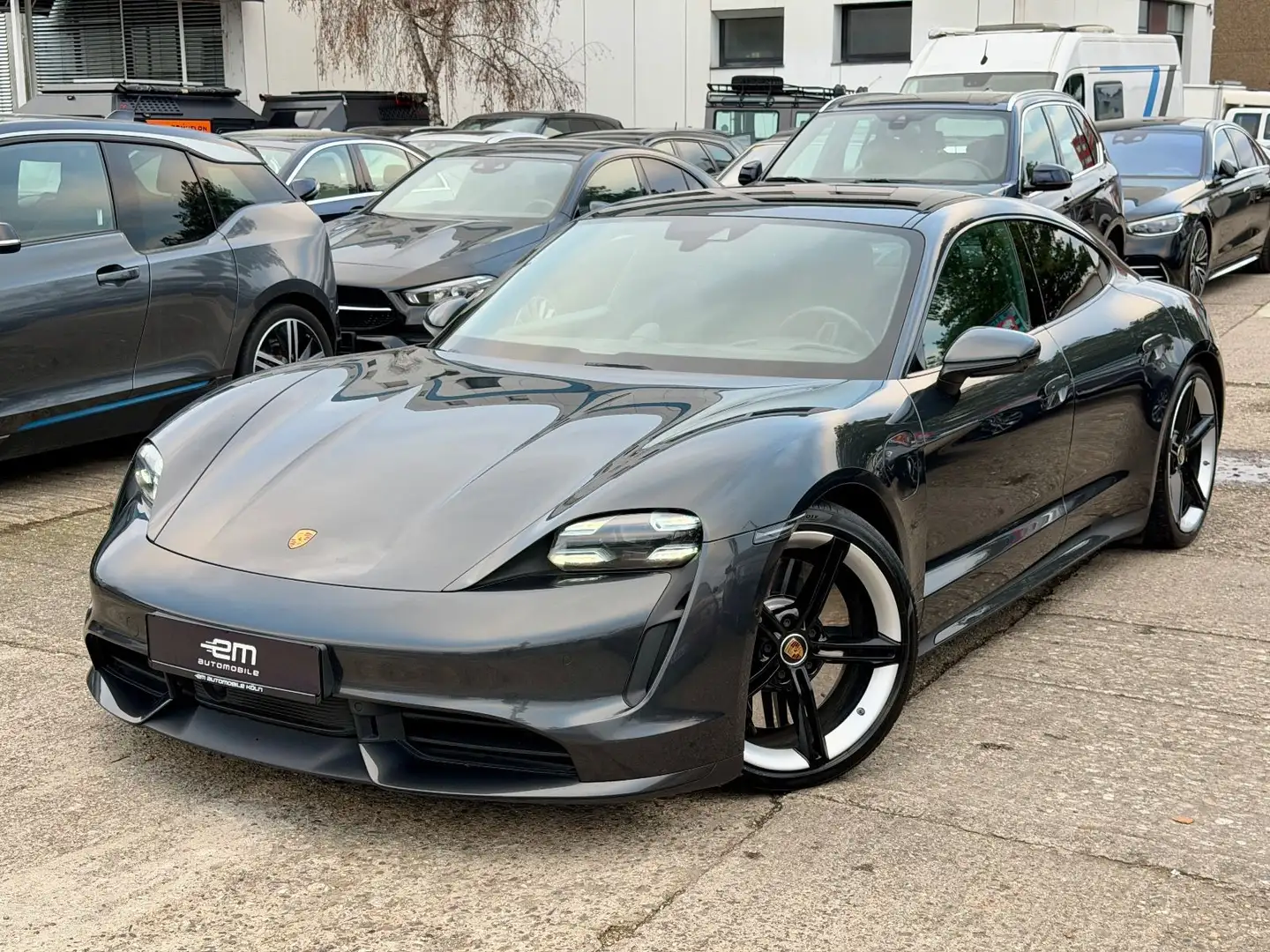 Porsche Taycan Turbo SportChrono/Pano/Massage/Matrix Gris - 1