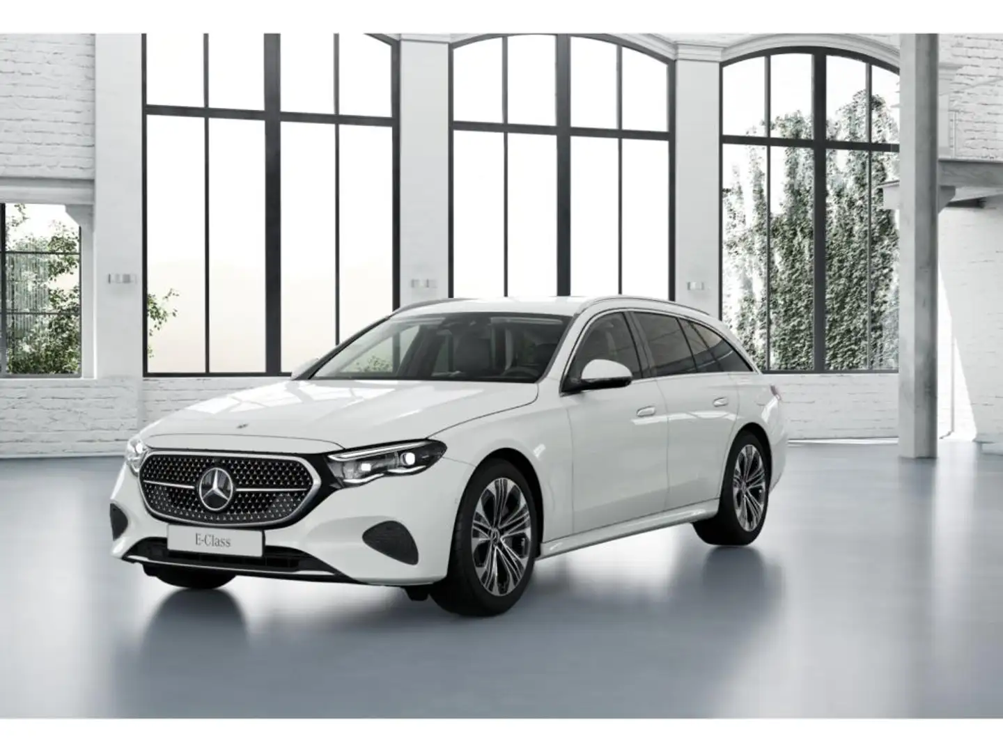 Mercedes-Benz E 300 de T mit EQ Hybrid Technologie 360°+AHK Weiß - 1