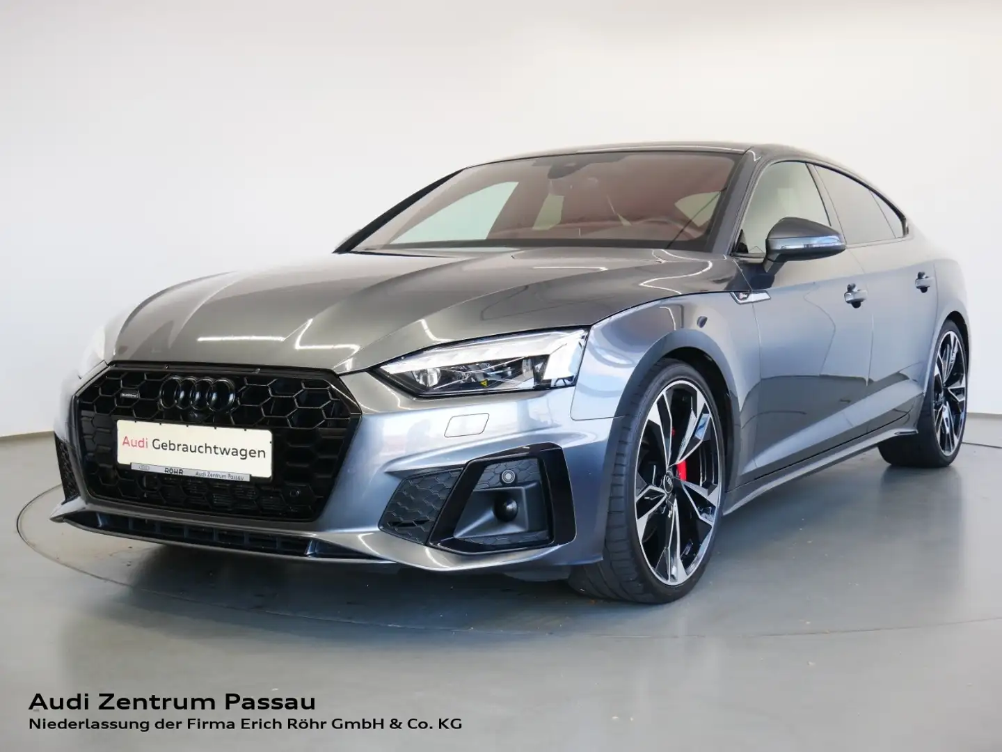 Audi A5 Sportback 50 TDI quattro S line tiptr. MATRIX AHK Grijs - 1