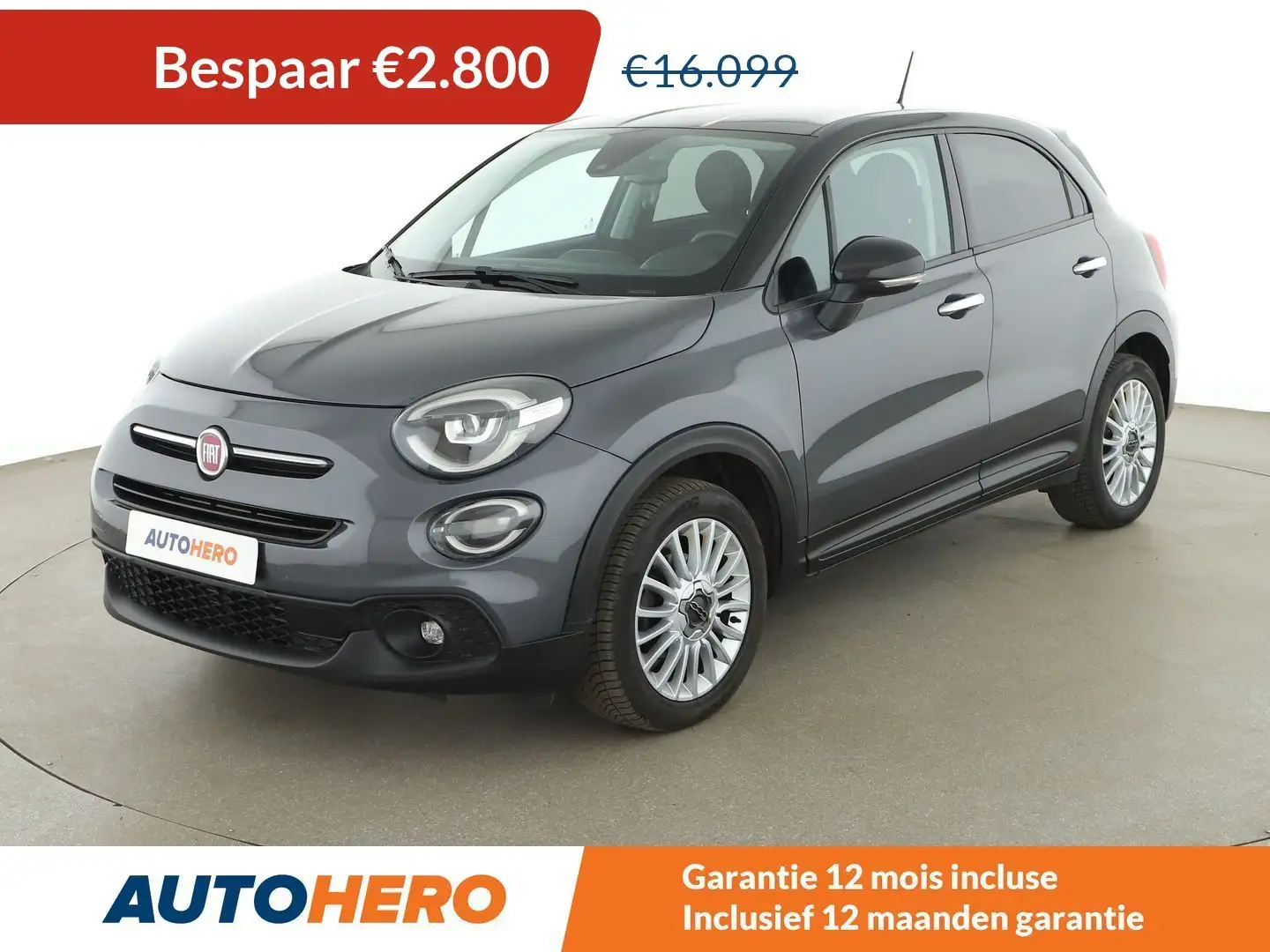 Fiat 500X 1.6 M-Jet Connect Gris - 1