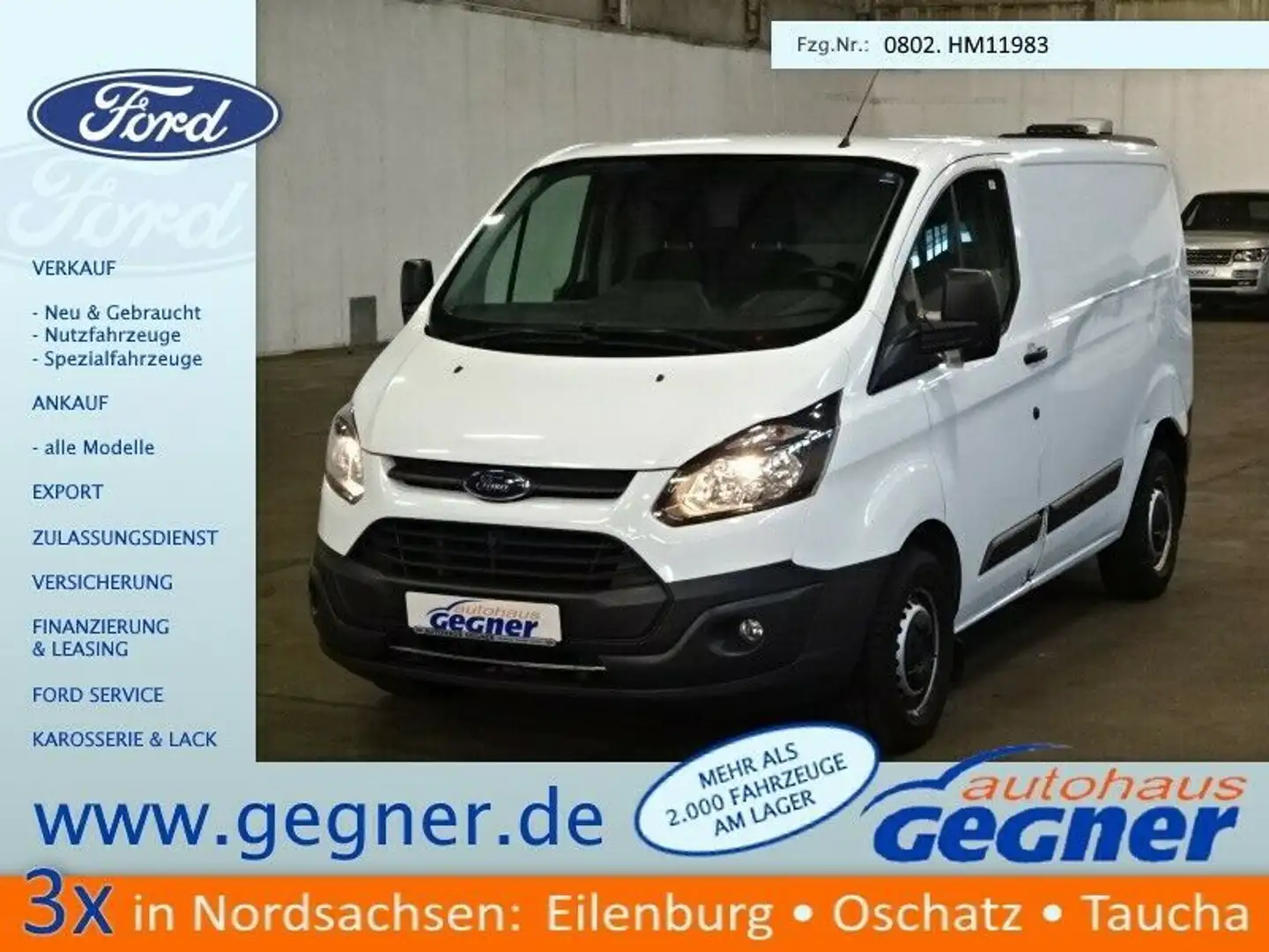 Ford Transit Custom Kasten 310 L1H1 Basis Klima PDC Weiß - 1