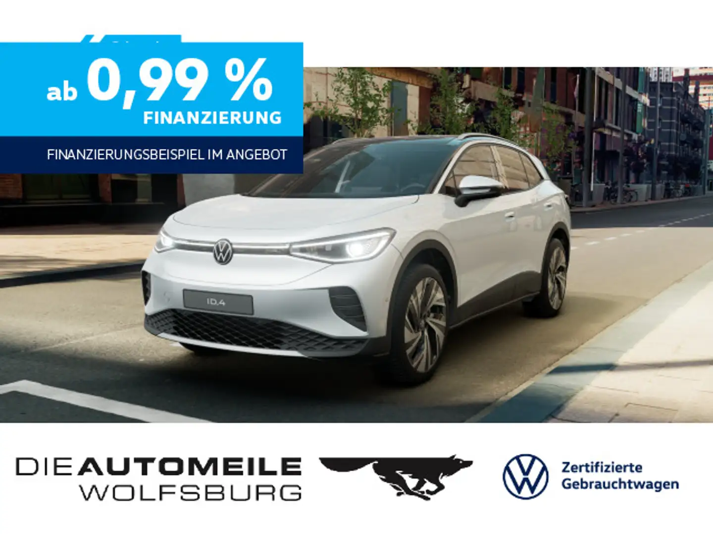 Volkswagen ID.4 Pro Pro HeadUp/Matrix/H+K/Pano/AHK Weiß - 1