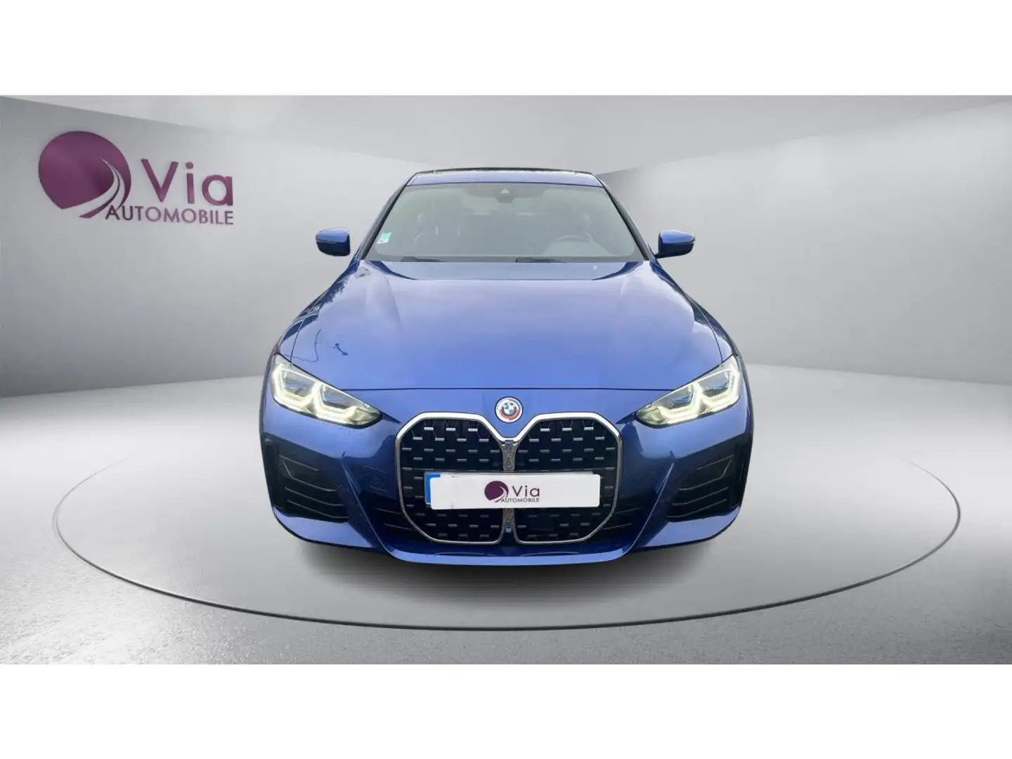 BMW 420 420d Gran Coupé M Sport BVA - ENTRETIEN BMW / TOIT OUVRANT / SIEGES CHAUFFANTS Bleu - 2