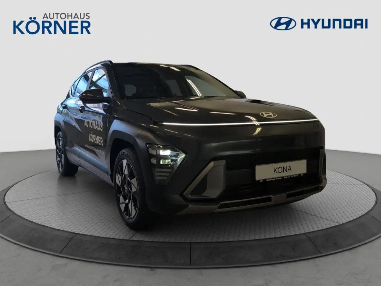 Hyundai KONA 1.6 T-GDi PRIME GLASSCHIEBEDACH 360 KAMERA EL. HEC Grau - 1
