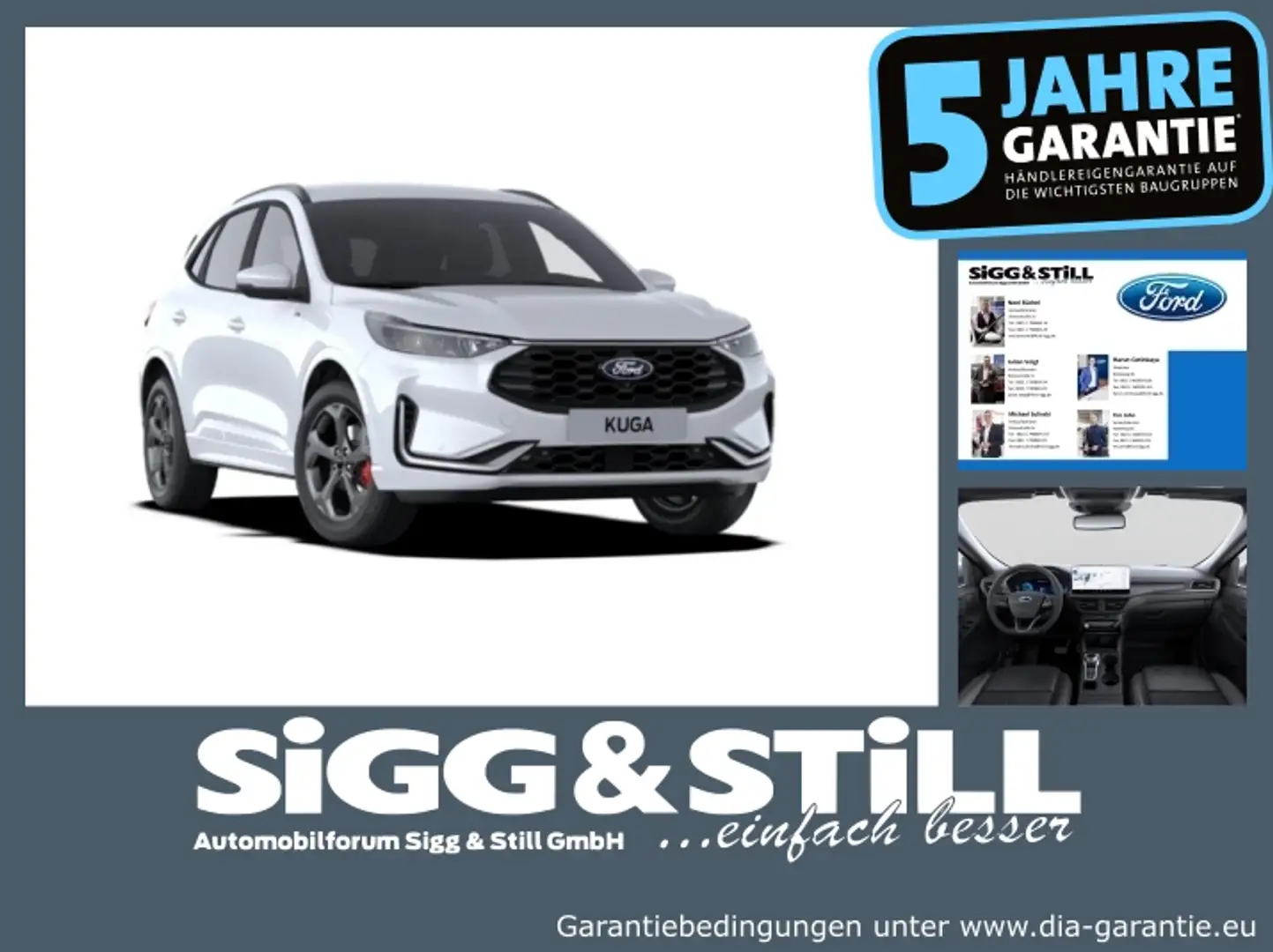 Ford Kuga ST-Line X 2.5 PHEV 360*4XSHZ*HUD*LED-MATRIX Weiß - 1