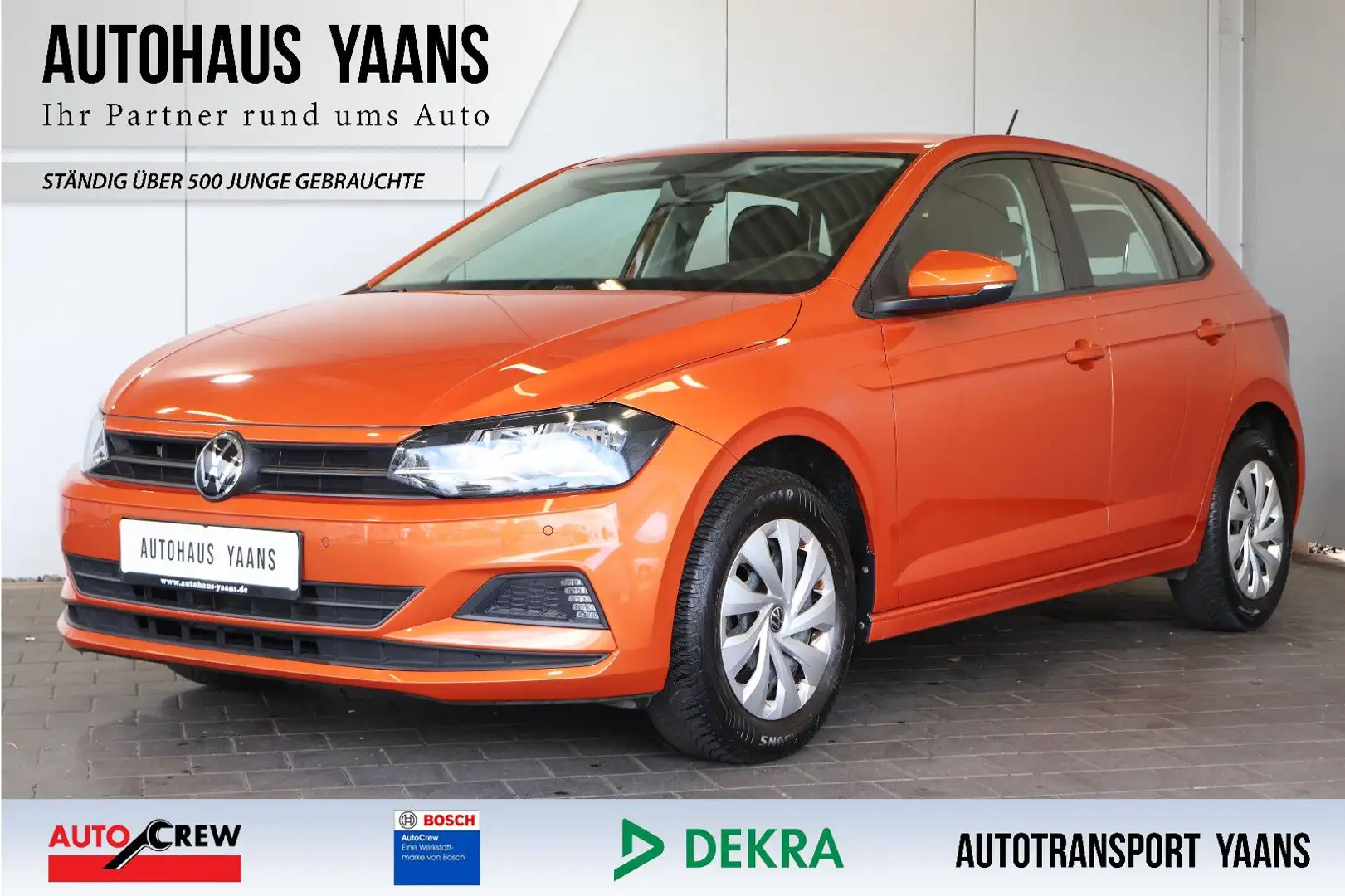 Volkswagen Polo VI 1.0 MPI FRONT+PDC+TEMP.+ALLWETTER Orange - 1