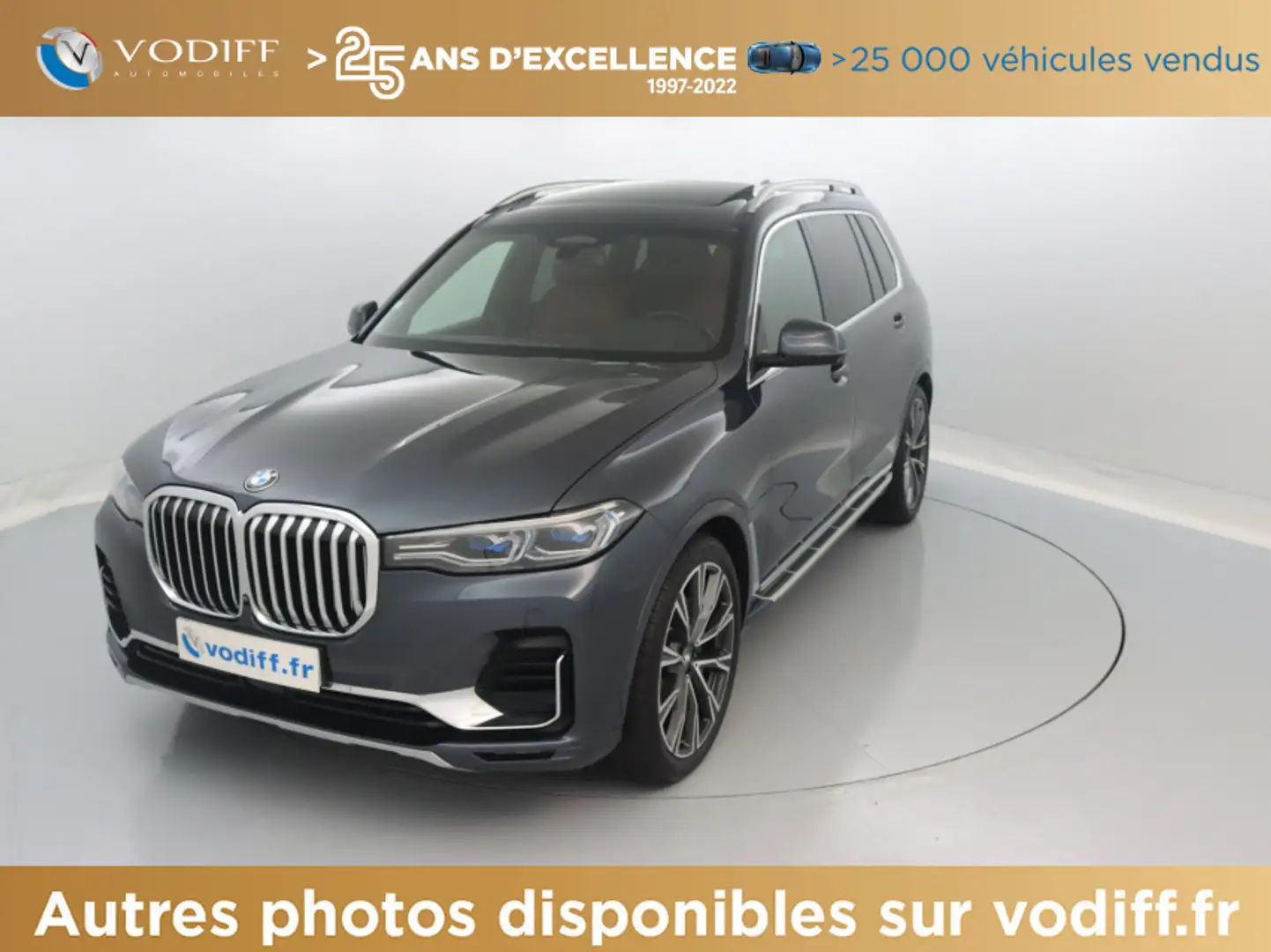 BMW X7 30d XDRIVE EXCLUSIVE 265 CV 7 PLACES - 1ère Main Grau - 1