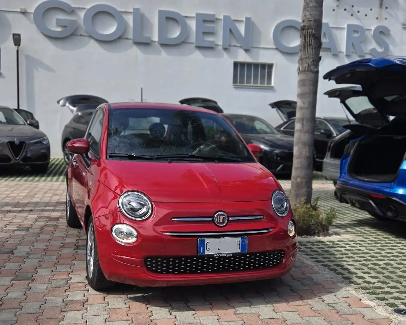 Fiat 500 1.0 hybrid Lounge 70cv Uff Italy Lega USB App Rosso - 2