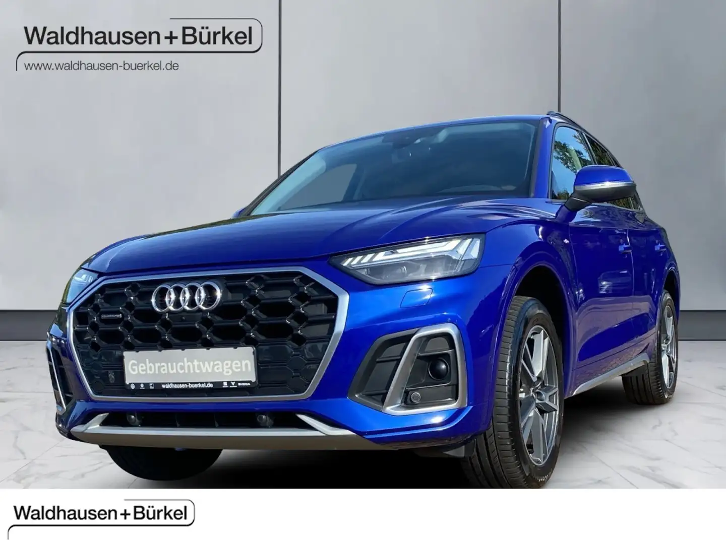 Audi Q5 40 TDI quattro S-Tronic S Line *HEAD UP / LED MATR Bleu - 1