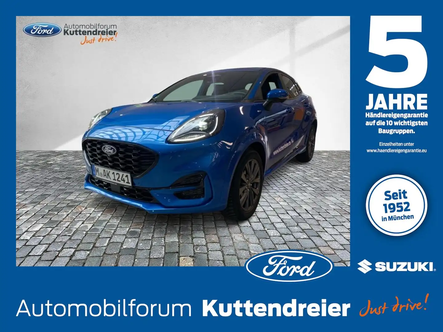 Ford Puma ST-Line X Mild Hybrid Automatik 360°Kamera Blau - 1