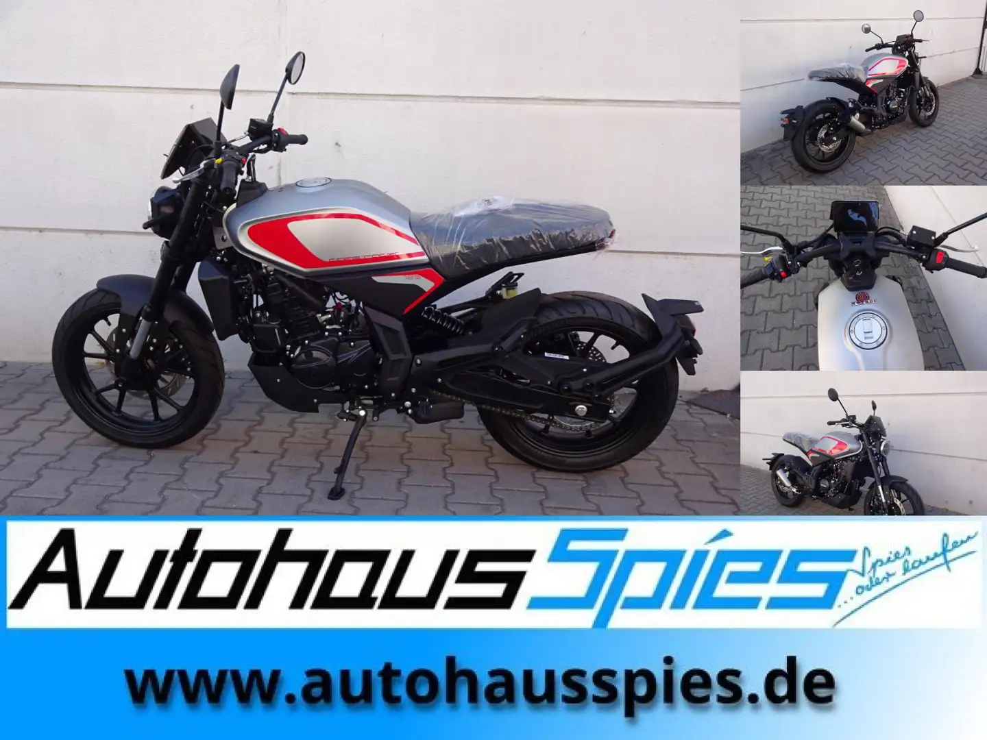 Motobi DL 125 Cafe Racer ABS EFi EURO5! (Sonderaktion)! AUF LAGE Срібний - 1